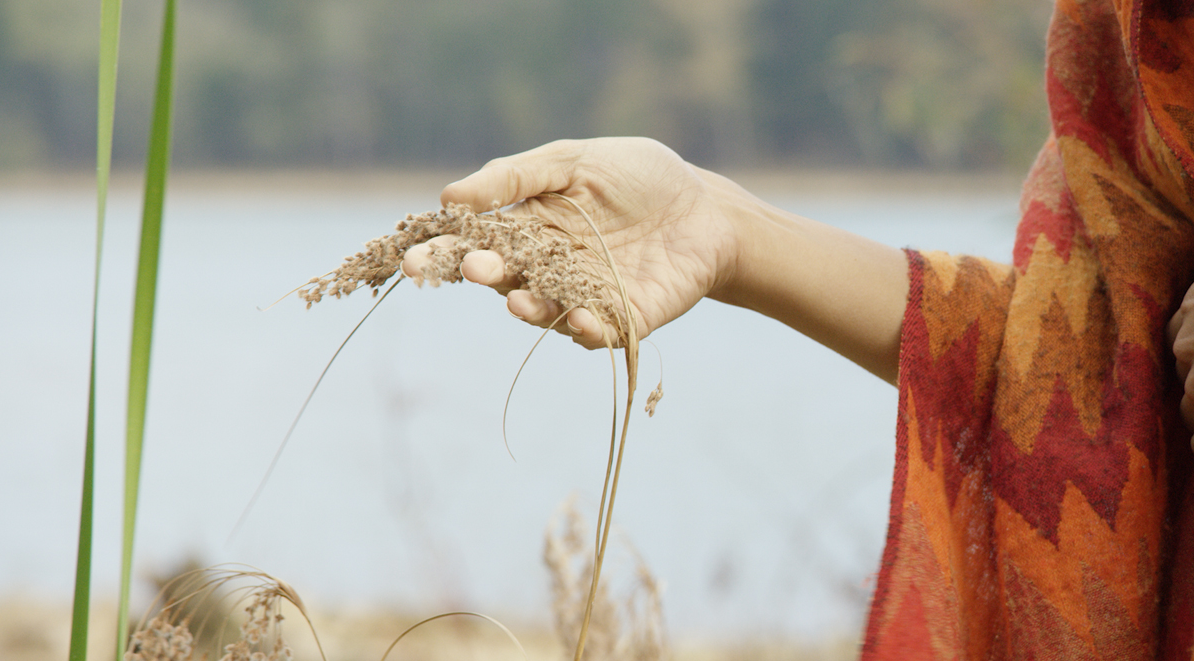 Behold The Earth Documentary Still: Woman Holding Wheat